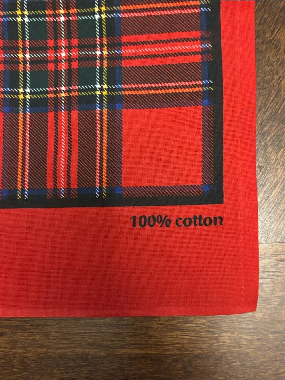 Royal Stewart Red Tartan Cotton Tea Towel
